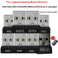 For Logitech Wireless Mouse Receiver Adapter G Series G403 G502 G603 G703G/900/ G903hero/GPw/G pro X superlight Usb Accessories