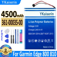 YKaiserin Battery 361-00035-00 3610003501 4500mAh For GARMIN EDGE 810 EDGE 800 nuvi 30 40 40LM 50 50LM 55LM 55LMT GPS 12