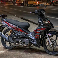 decal dán cho xe galaxy mẫu tem lửa dán xe đen Nhãn Dán