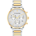Calvin Klein 卡爾文·克萊恩 CK 瑞士製三眼計時手錶 25000028