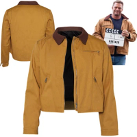 Jack Fantasia Disguise Costume Jacket Brown Denim Coat 2023 TV Reacher Fancy Outfits Clothes Male Cosplay Carnival Party Suit