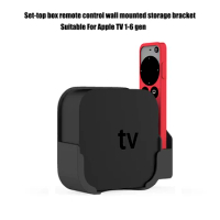 Suitable For Apple TV 4K 2-7 gen set-top box remote control wall mounted storage bracket TV base bracket wall storage bracket