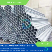 Pipa Galvanis Bsa Spindo 3 inch Panjang 6 m (Free Ongkir Jabodetabek)