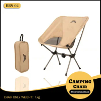 BRS Camping Nature Hike Folding Chair Outdoor Camping Portable Picnic Fishing Seat Leisure Fishing Festival Beach Chair Furnitur