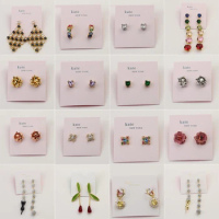1:1 High Quality High Quality Nature Stone Kate Jewerly Stud Earrings For Women Spade Jewelry Gift For Wife Girlfriend