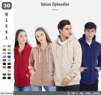Hoodie Zipper Polos Jaket Sweater Hoodie Pria Wanita Premium S - XXXL