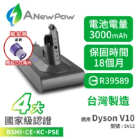 【ANEWPOW】Dyson V10 SV12系列適用 新銳動能DC1030副廠鋰電池+後置濾網(18個月保固)