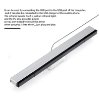 For Wii/Wii U Sensor Bar USB Replacement Infrared IR Signal Ray Wired Remote Sensor Bar Reciever Inductor Console Accessories
