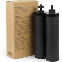 BB9-2 Black Water Filter Compatible with Berkey Water Purifier Doulton Super Sterasyl and Traveler, Nomad, King, Big Series