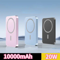 10000mAh Magnetic Wireless Power Bank for IPhone Macsafe Portable Fast Charge Mini Powerbank Spare Battery Type-C