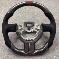 Carbon fiber steering wheel Alcantarar handlebar with trim Cover For Toyota 86 2013-2018 For Subaru BRZ steering wheel assembly
