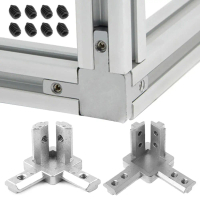 Witchcraft Tools2 Aluminum Alloy 2020 3030 4040 Series Slot with Screws 3-Way End Corner European St