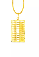 TOMEI TOMEI Abacus Pendant, Yellow Gold 916