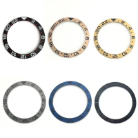 High quality 38mm Ceramic Bezel Insert Black Rose Gold For SEIKO MOD SKX007Divers Sapphire Glass Watch 40 Case Accessories Parts