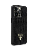 เคส Iphone 15 Pro Max Rhinestone Triangle Logo สีดำ