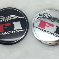 4pcs 56mm Car wheel center cap emblem sticker Jumping horse Dragon or F1 racing universal for all car maker DIY