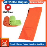 AEGISMAX Amini-E Series Fleece Sleeping Bag Liner 25° Nature Hike Ultralight Portable Outdoor Camping Sleeping Bag Envelope
