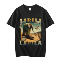 T-shirt Lirili Larila meme “Italian brainrot” yang lucu, trend fesyen jalanan tinggi, lengan pendek,