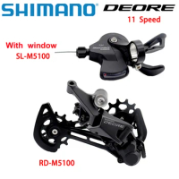SHIMANO DEORE 1x11S Groupset MTB M5100 11v Rear Derailleur Shifter Lever Mountain Bike