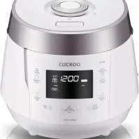 New 10 Cup Electric Heating Pressure Cooker &amp; Warmer – 12 Built-in Programs, Glutinous (White), Mixed,GABA Rice, [1.8 liters]