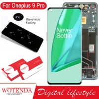6.7''LTPO Fluid2 AMOLED Display For OnePlus 9 Pro LCD Display Touch Panel LE2121, LE2125 For OnePlus 9Pro LCD with Frame