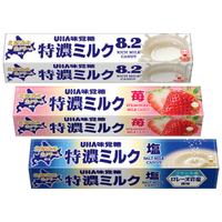 UHA 味覺糖 特濃牛奶糖條(37g) 8.2／草莓味／鹽味 多款可選【小三美日】團購／糖果 D865761