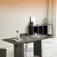 Rectangular dining table/light luxury marble dining table/