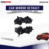 Megacars Miror Retract Honda Brio 2018 - 2025 Spion Elektrik Otomatis Brio Lipat Spion Mobil Brio