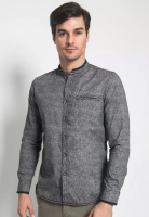 LGS LGS - Kemeja Koko - Baju Koko - Lengan Panjang - Abu - Slim Fit - JSH.381.S940KF.261.C