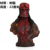 Hellboy Resin Bust Statue Model Comic Version Statue In Stock 22 CM High