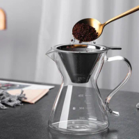 Espresso Maker French Press Coffee Filter Hand Drip Kettle Accessories Cold Brew Dripper Pot Camping Goods Manual Coffeeware Bar