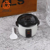 1:12 Mini Rice Cooker Model Dollhouse Miniature Kitchen Appliances for Barbies Blyth Doll Food Accessories Toy