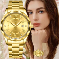 LIGE Classic Quartz Watch For Women Fashion Creative Six Diamond Pointer Design Women Watch Top Brand Luxury Waterproof Watches