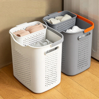 MGSHOP 日式分類洗衣籃 子母分格髒衣籃(玩具籃 收納籃 內衣籃)