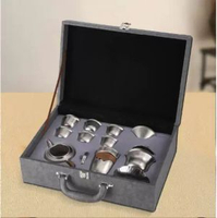 純鈦茶具套裝高檔功夫茶具套裝雙層帶禮盒純鈦禮品套裝鈦杯子