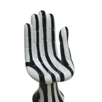Design Fiberglass Lounge Chair Shaped Buddha Hand Chair