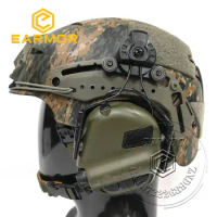 Earmor M31H Tactical Noise Canceling Hearing Protection Headphone Softair Aviation Headset for FAST Helmets Adapter