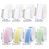 1/3 Rolls Niimbot D11 D110 Label Maker Tape Sticker Replacement Colorful White Label Machine Print Paper Waterproof Tearproof