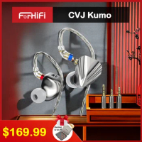 CVJ Kumo Flagship 8 BA in-Ear Monitors, Balanced Armature Earphone with 4-Tones Tuning Switch and 3 Interchangeable Plug