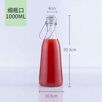 手提玻璃酒瓶釀酒酵素瓶泡楊梅酒青梅酒葡萄酒玻璃瓶密封儲酒果酒