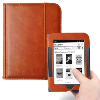 For Barnes Noble Nook Simple Touch Case Ereader Ebook Folio Flip Cover Pocket Pouch Nook 2nd/3rd BNRV300 BNRV350 BNRV500 Cases