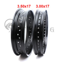 Motorcycle parts 3.50x17 Inch 3.00x17 Inch 32/36 Spokes Holes Aluminum Alloy Motorcycle 3.00*17" 3.50*17" Front/rear Wheel Rims