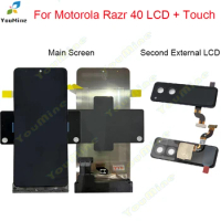 AMOLED 1.5" For Motorola Razr 40 Second External LCD Display Touch Screen Digitizer Assembly For Moto Razr40 Small LCD