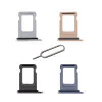 10Pcs/lot For Apple iphone 12 Pro/12 Pro Max Single SIM Card Tray Holder With Free Eject Pin Silver Grey Blue Gold Color