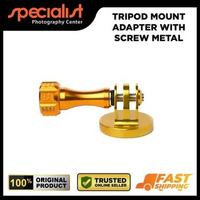 Gopro Tripod Mount Adapter Metal With Thumb Screw Gold