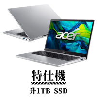 Acer 宏碁 Aspire GO AG15-31P-P916 15.6吋 文書特仕筆電 (N200/4G/1TB/Win11/銀色)