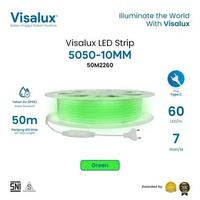 Visalux 5050-10MM LED Strip Tri-Chip 50 meter 7W per meter IP65 Type C SMD - Lampu Indoor/Outdoor 30
