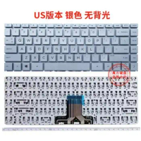 US silver no backlit keyboard For HP 245 G7 246 G7 340 G5 348 G5 TPN-I136 14g-BR 14Q-CS 14s-dq 14s-dr