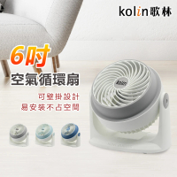 Kolin 歌林 6吋空氣循環扇(高效渦輪 三段風速 可壁掛 桌扇)