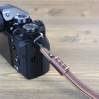 Camera Wrist Strap for Fuji Xt30 Xs10 Xt5 Micro Single Camera for Canon Eosm200 M50 Leather Lanyard Rope Hanging Accessories